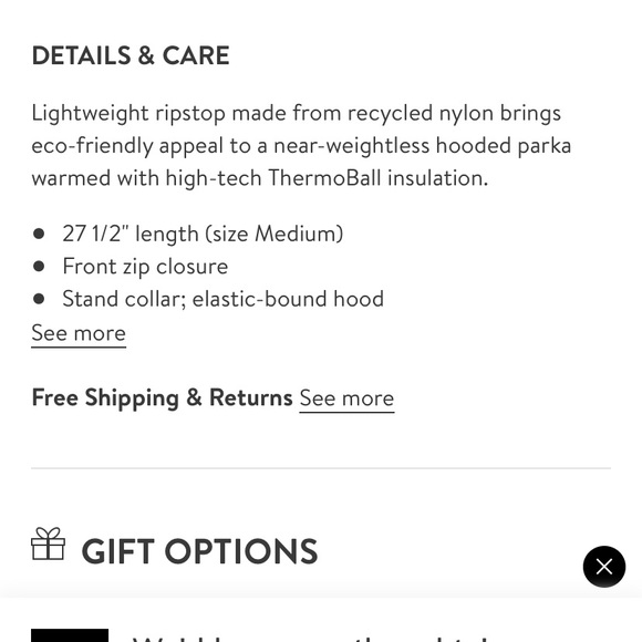 Men’s North Face Thermoball Hooded Parka NWT - Picture 3 of 3